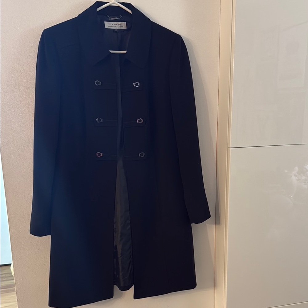 Tahari Black Women's Trench Coat